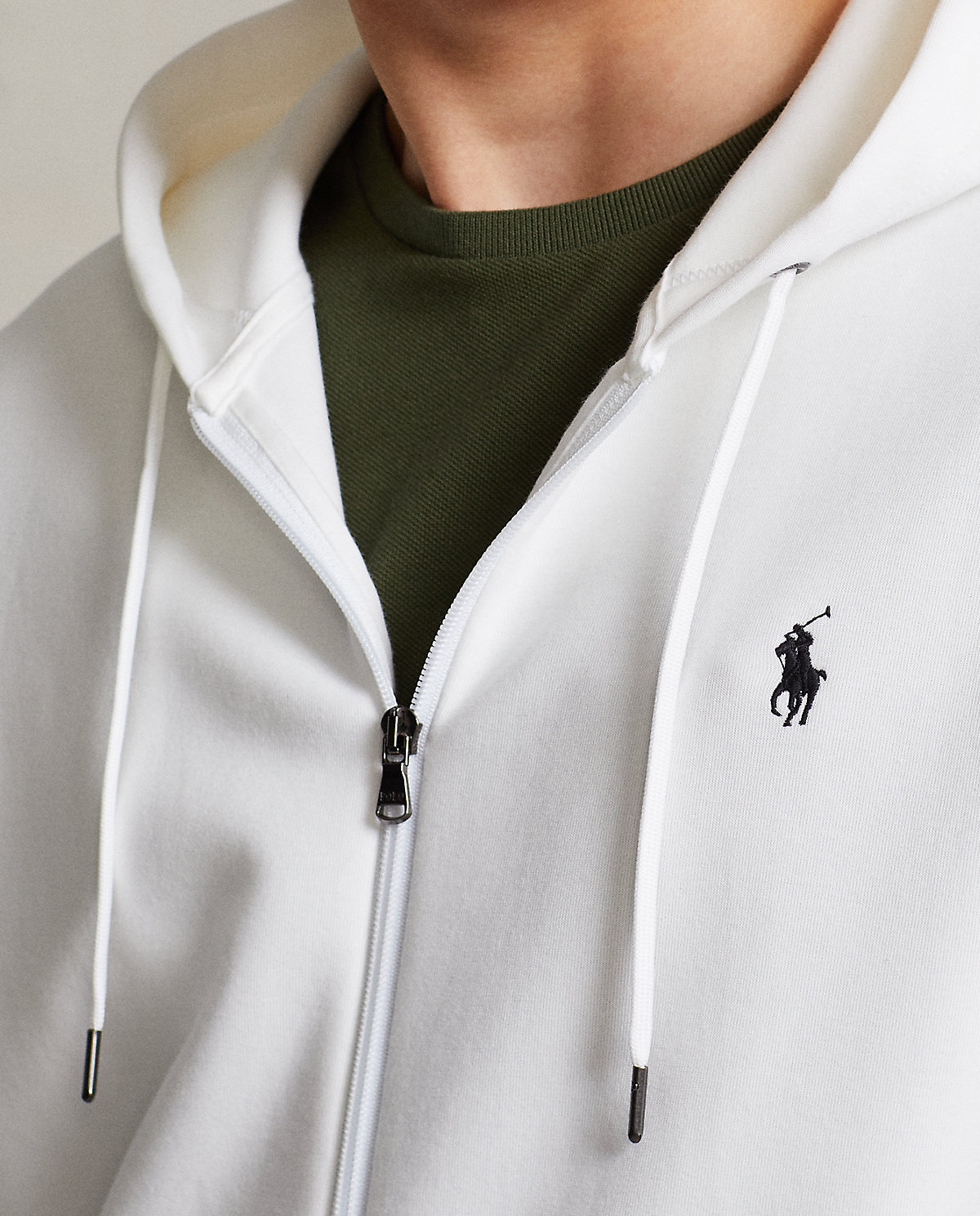 RALPH LAUREN Хлопковый свитшот на молнии с логотипом