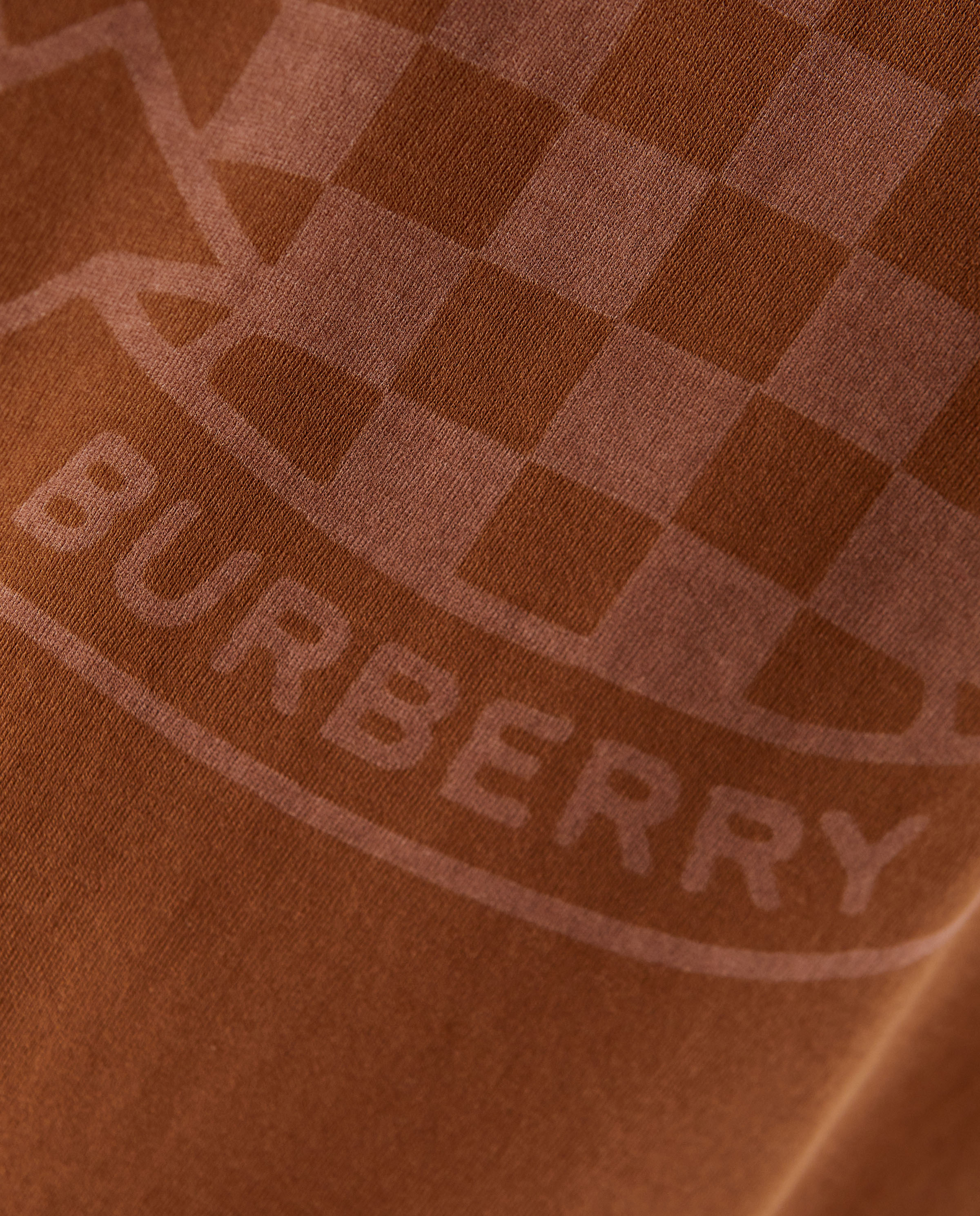 BURBERRY Бавовняна футболка з картатим гребенем