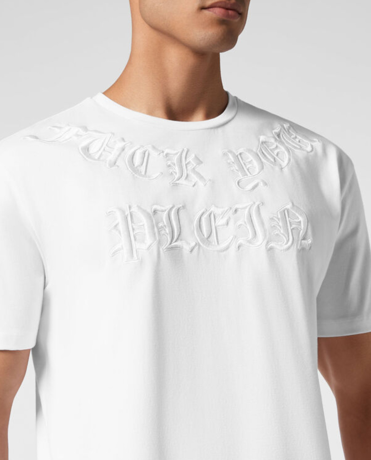 Готическая футболка PHILIPP PLEIN White SS