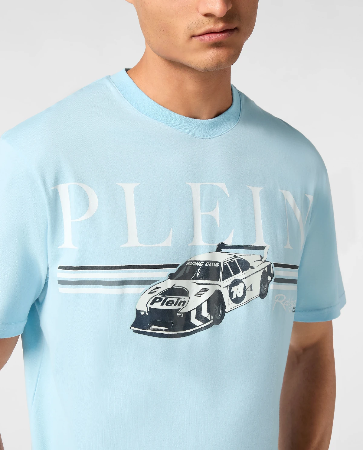 Футболка PHILIPP PLEIN Blue SS Cars Racing фотографія 5