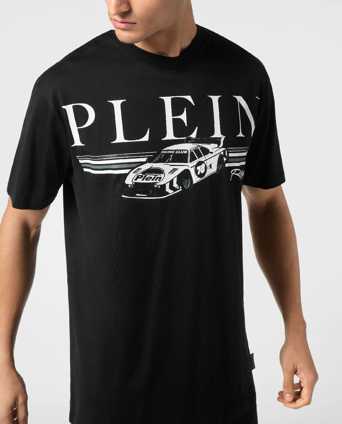 Футболка PHILIPP PLEIN Black SS Cars Racing фотографія 5