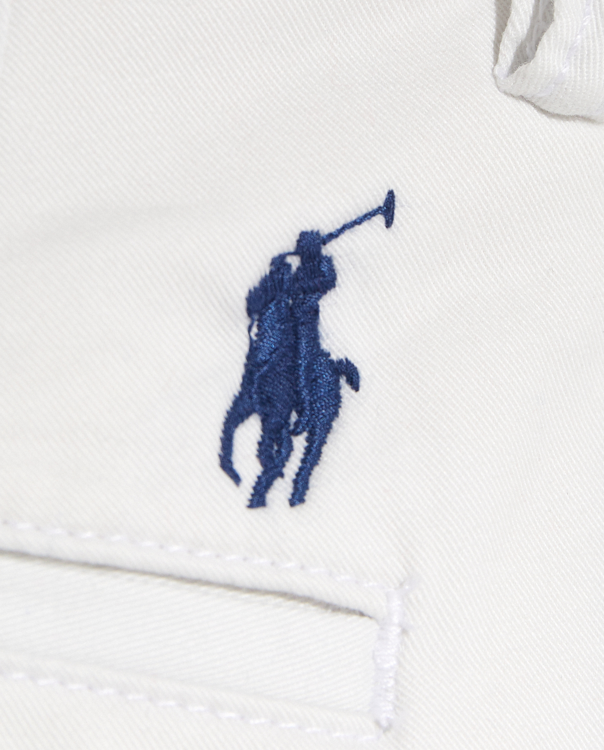 RALPH LAUREN Белые шорты прямого покроя 