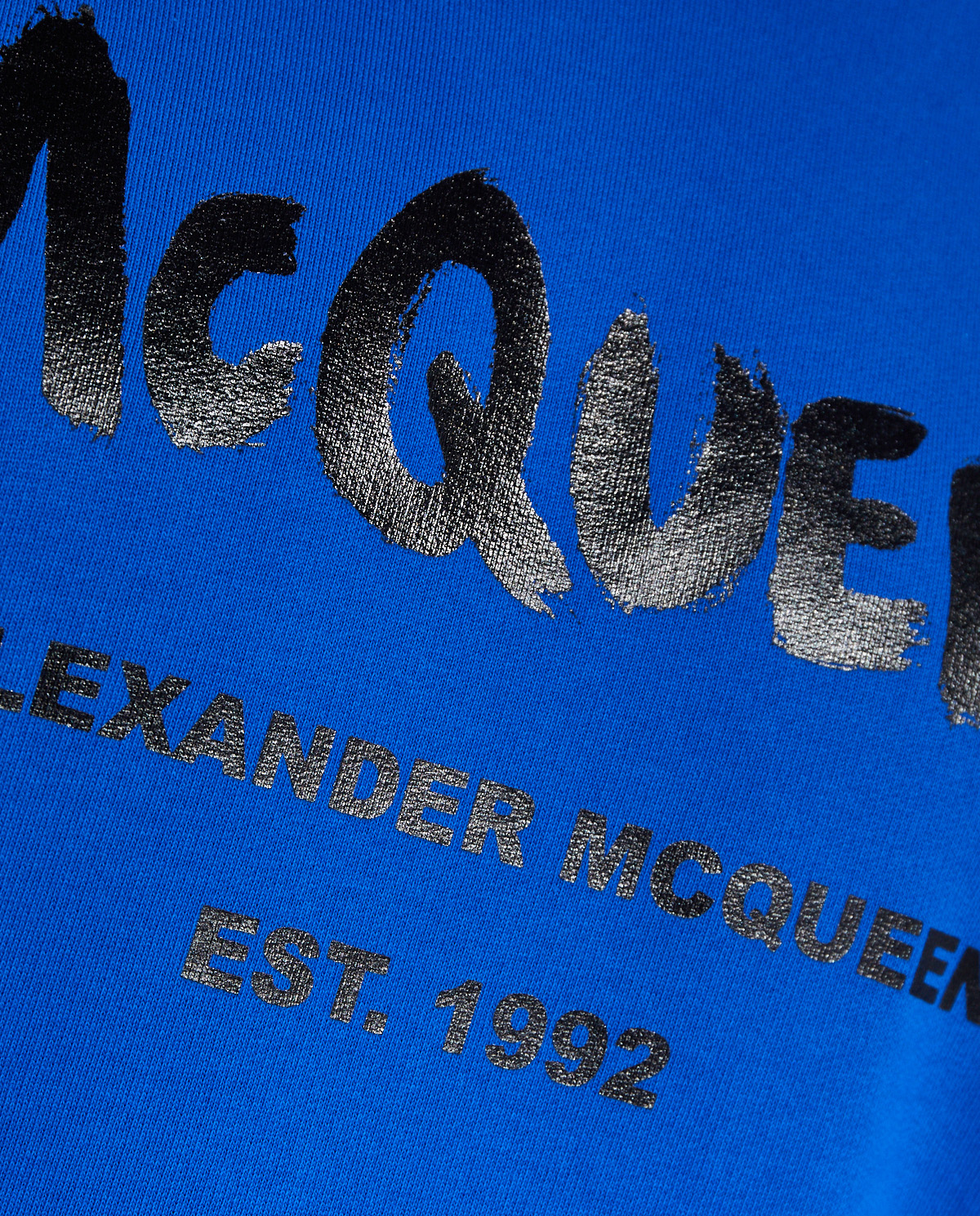 ALEXANDER MCQUEEN Синяя толстовка с логотипом