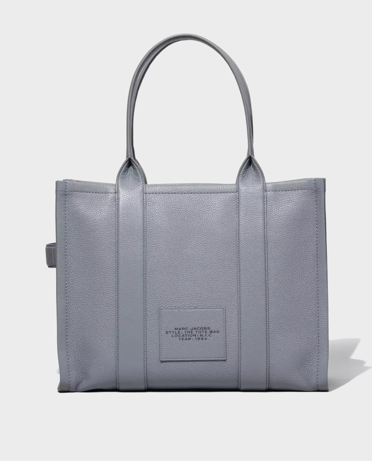 MARC JACOBS Серая кожаная сумка The Large Tote Bag  