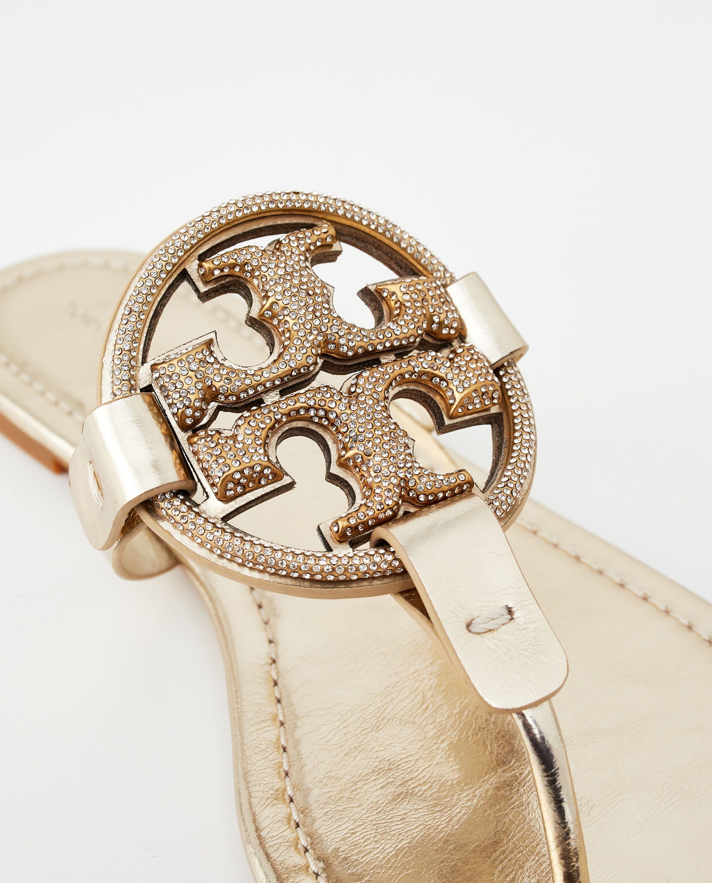 Шлепанцы TORY BURCH Gold Miller