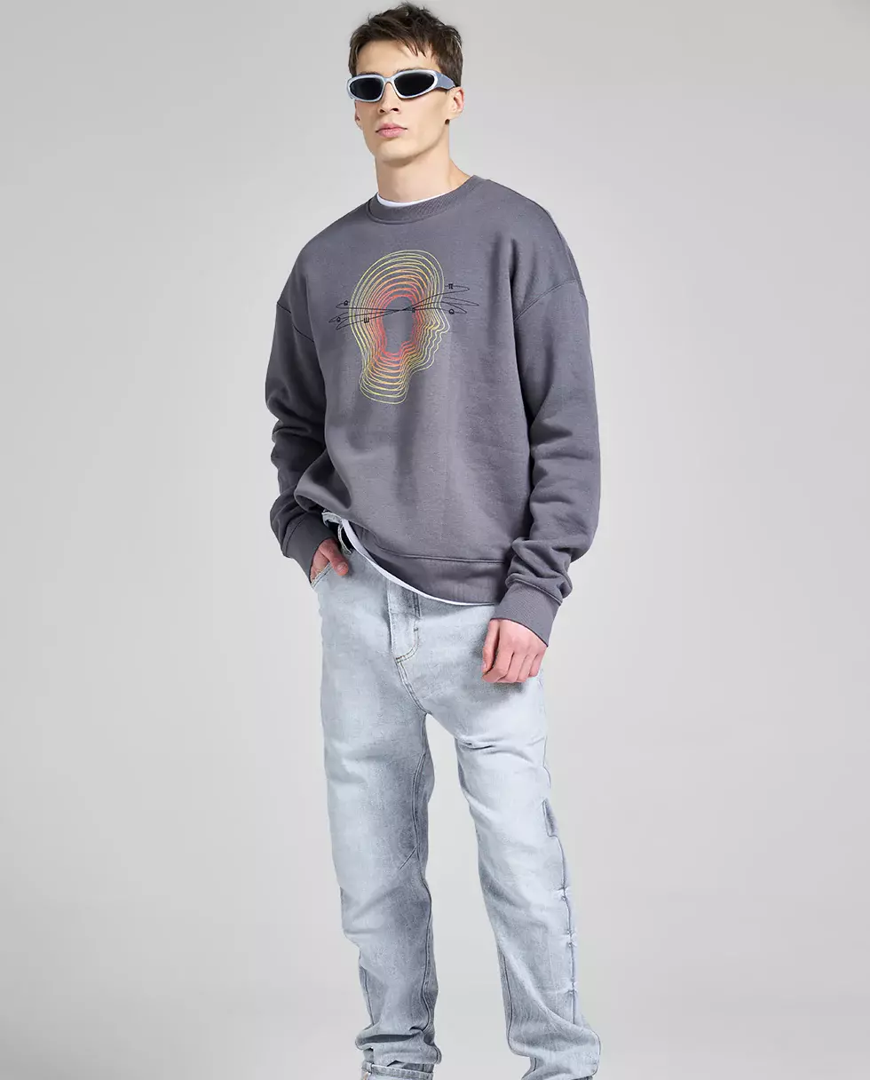 Толстовка ROBERT KUPISZ Grey Revolution Signature Sweatshirt 