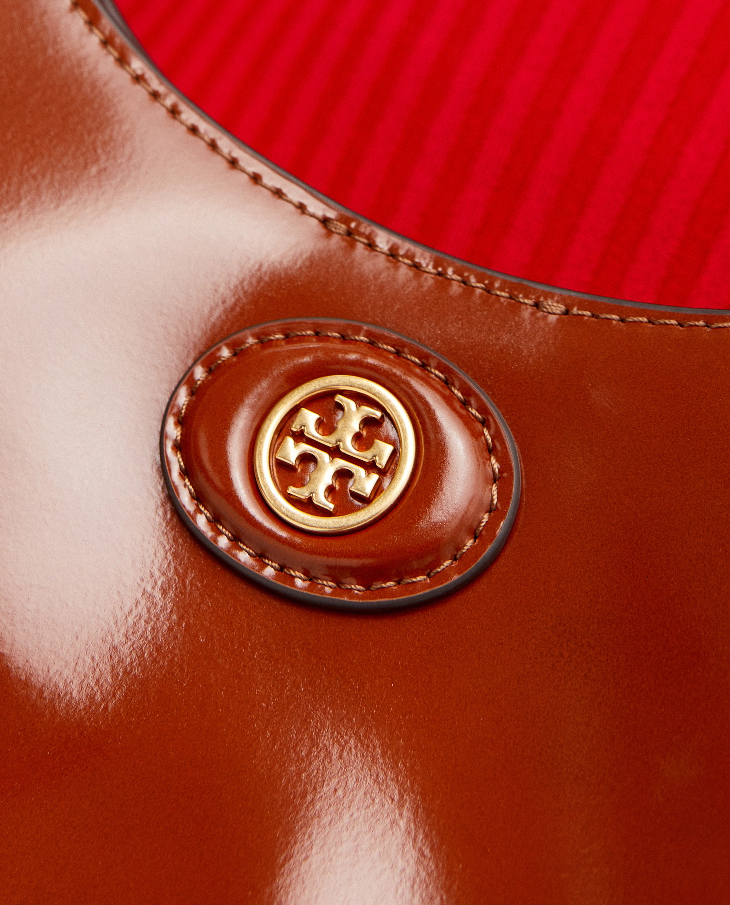 TORY BURCH Коричневая кожаная сумка 