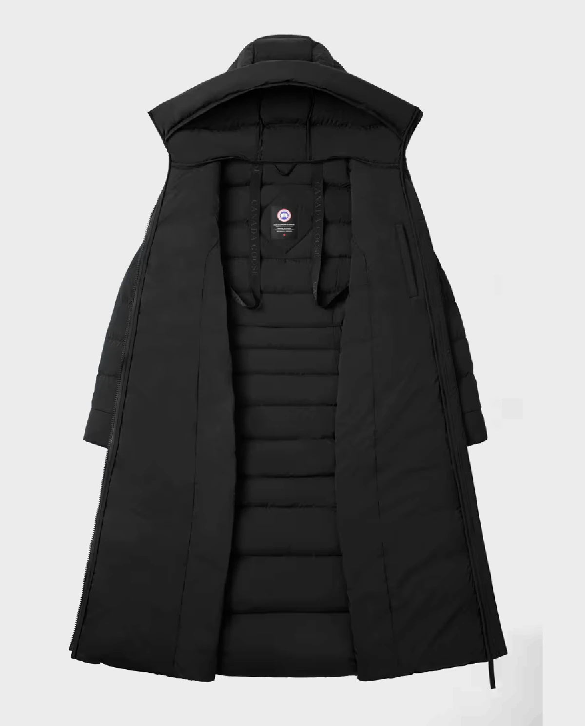 CANADA GOOSE Чорне пухове пальто Clair