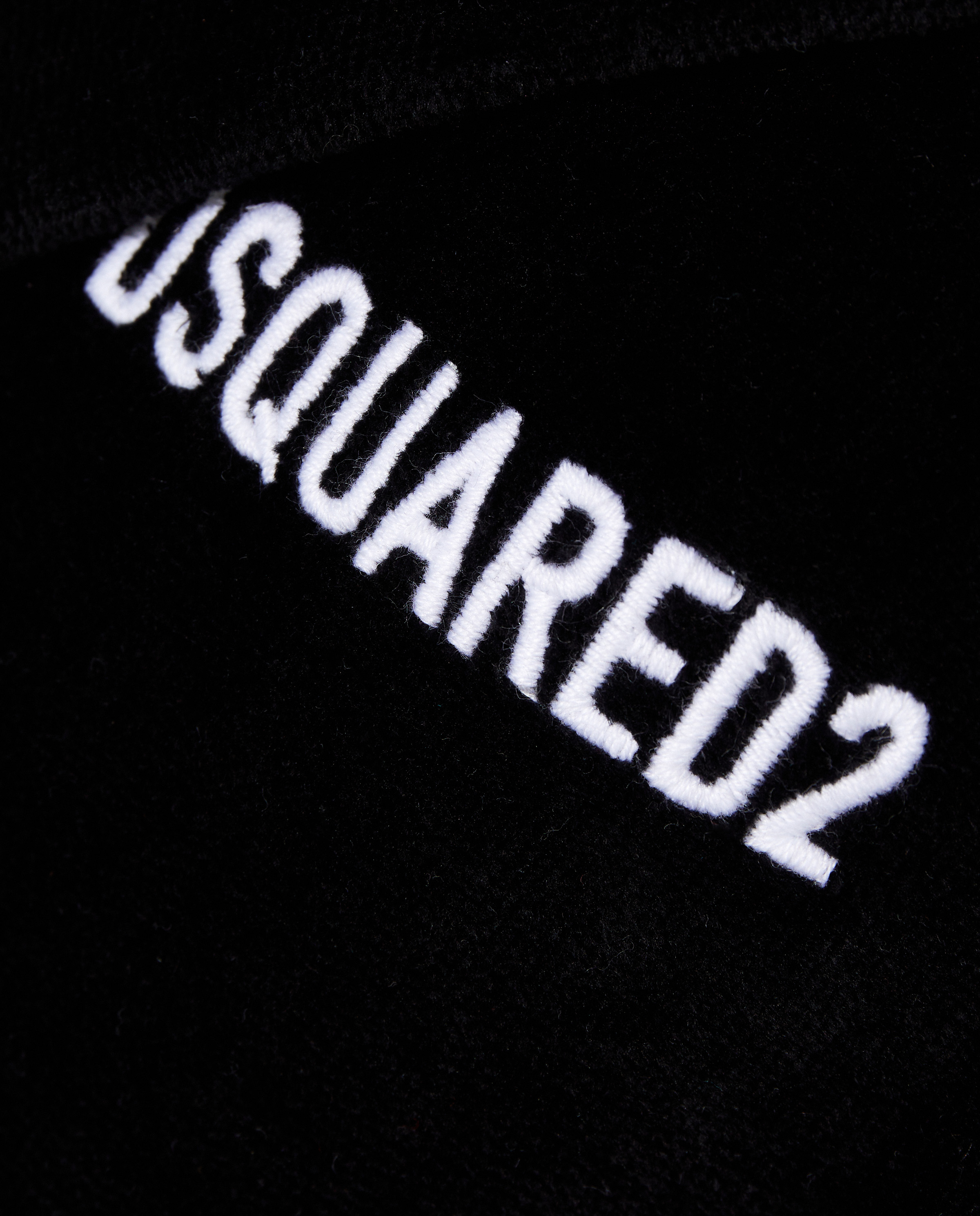 DSQUARED2 Бавовняний чорний халат з логотипом