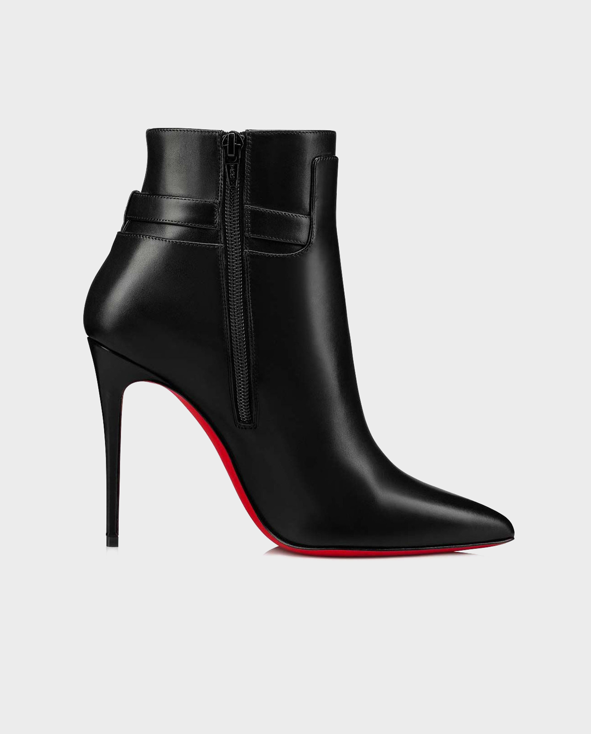 CHRISTIAN LOUBOUTIN Чорні ботильйони на шпильці Lock So Kate