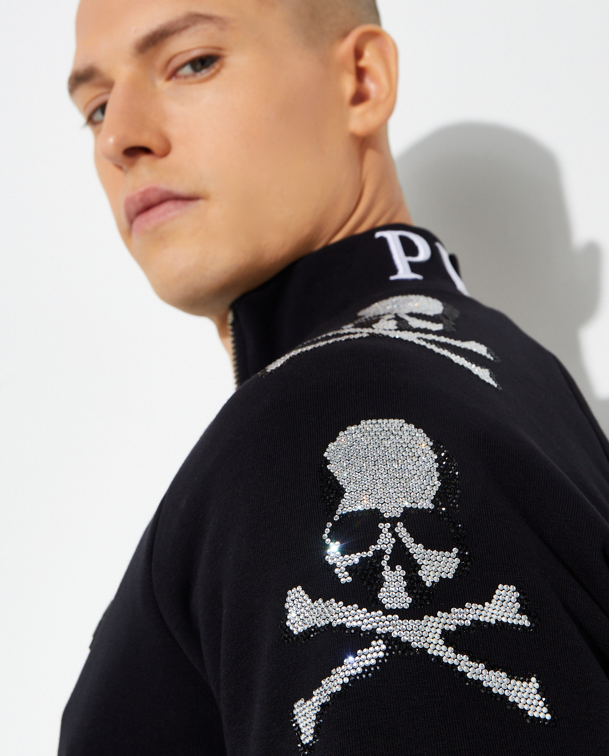 PHILIPP PLEIN Чорний спортивний костюм Skull & Bones