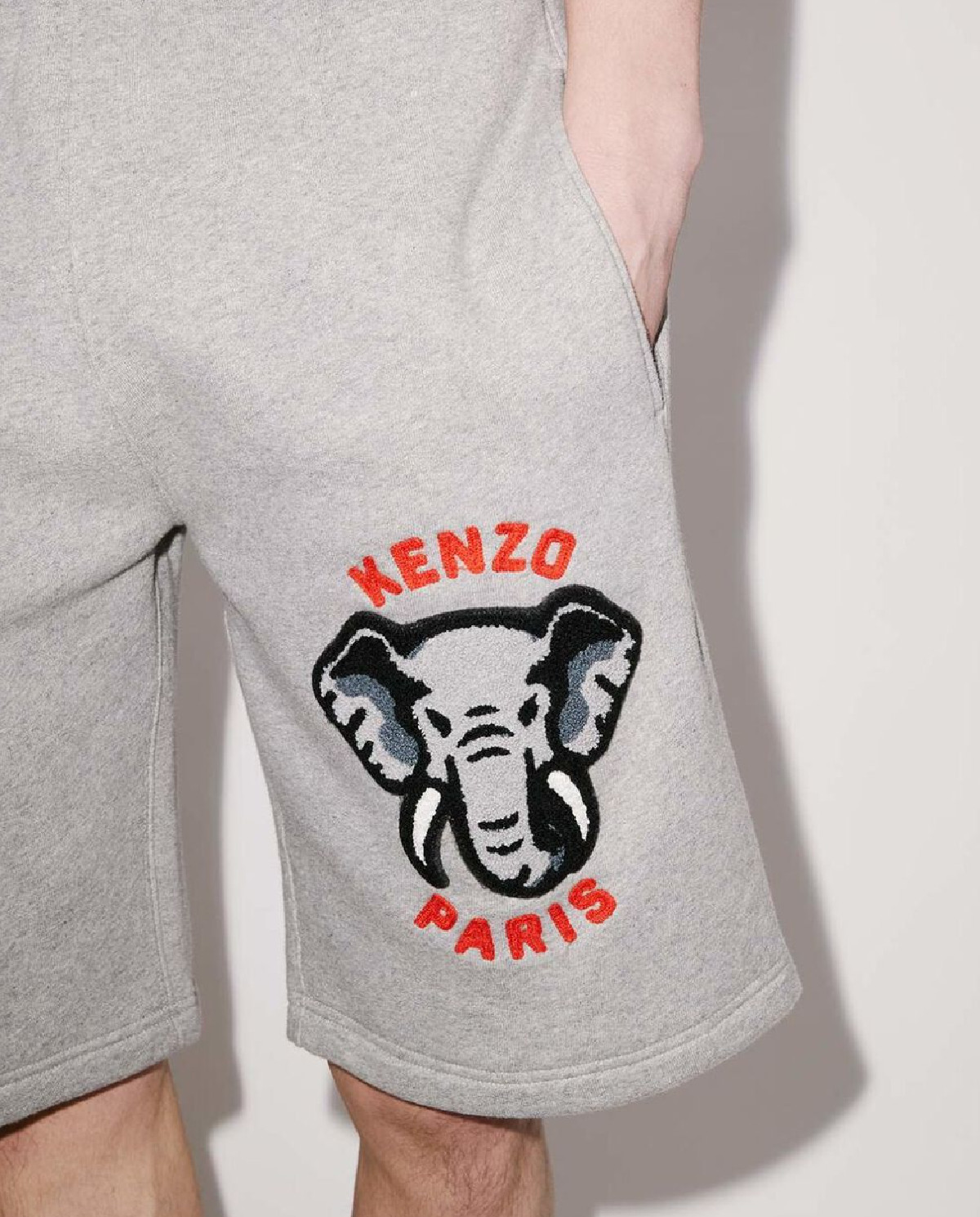 Сірі бавовняні шорти 'Varsity' з логотипом KENZO