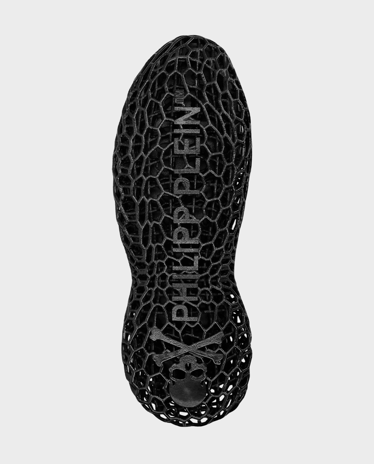 PHILIPP PLEIN Бело-оранжевые кроссовки Hi-Top Python