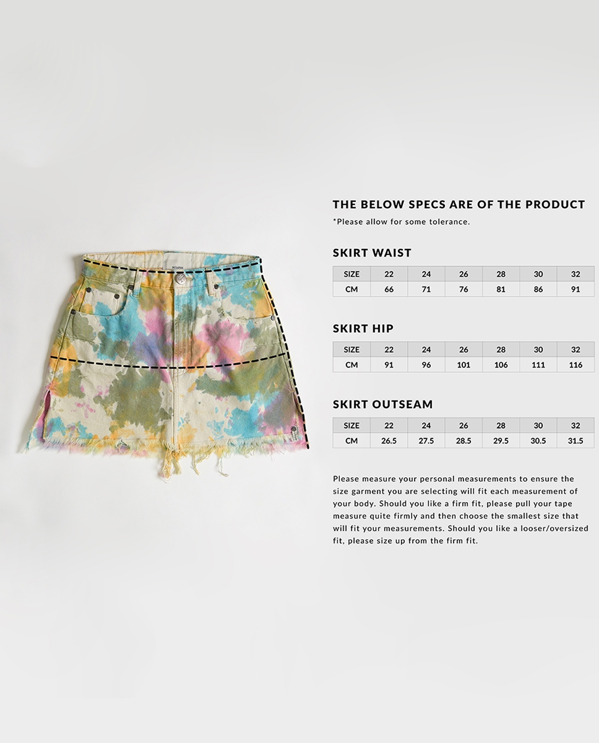 ONE TEASPOON Tie Dye Vanguard Skirt 