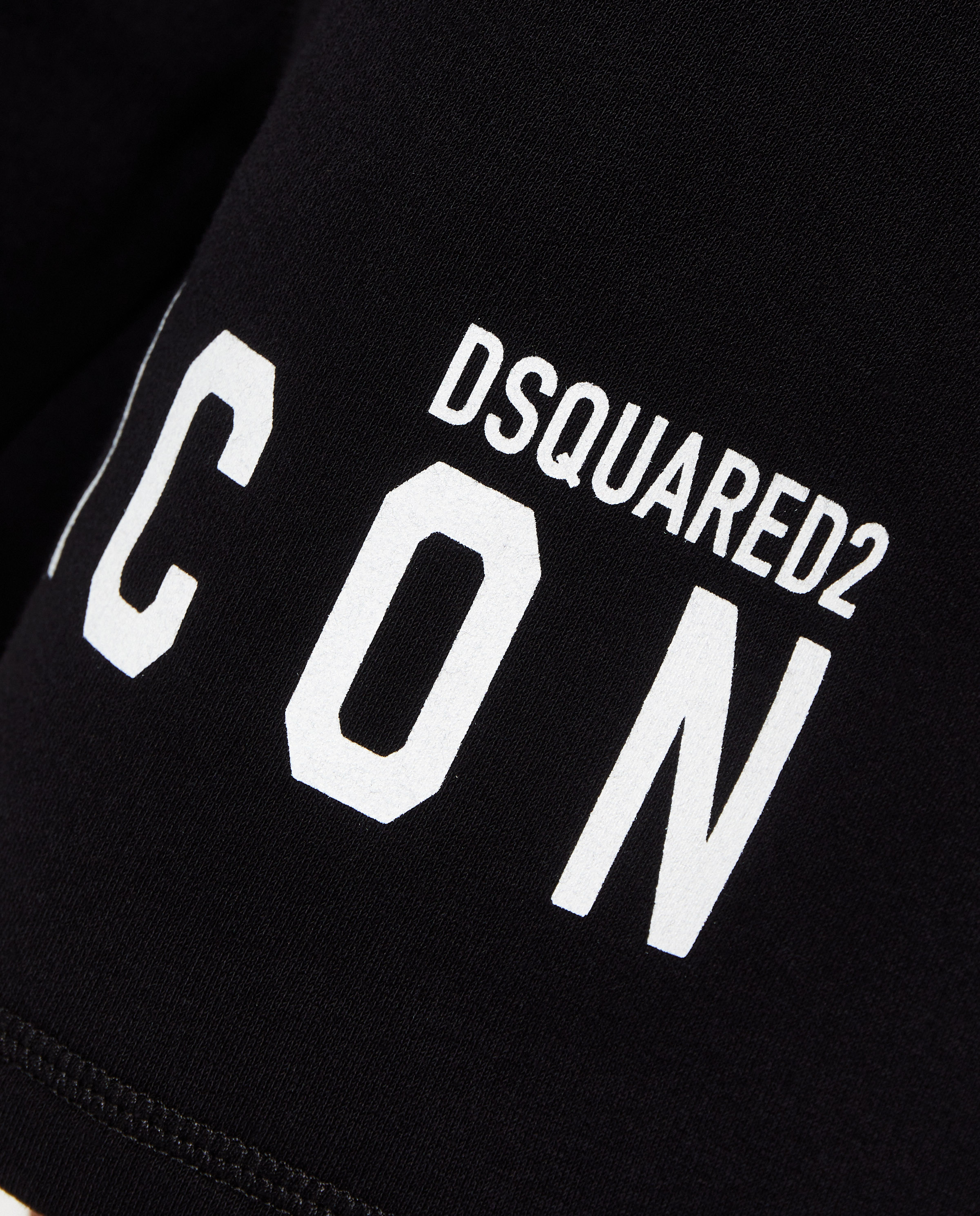 DSQUARED2 Бавовняні чорні шорти з логотипом