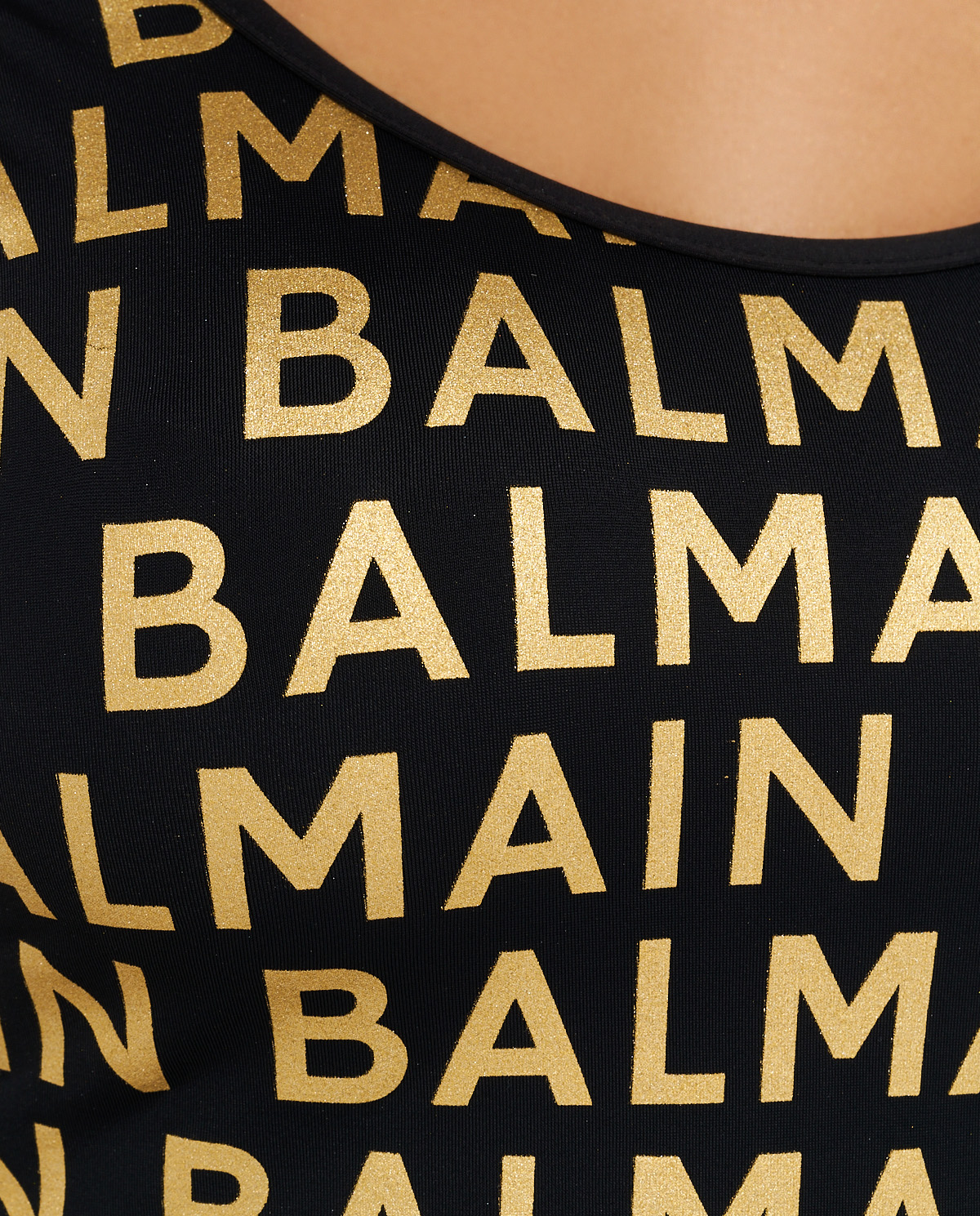 Купальник BALMAIN с золотым логотипом