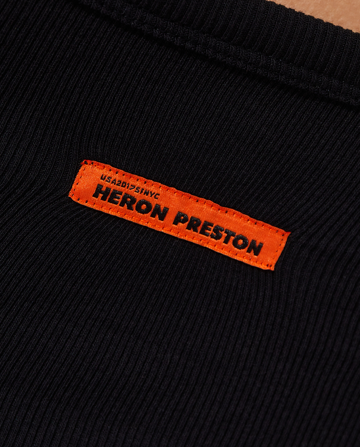 HERON PRESTON Чорний топ у смужку