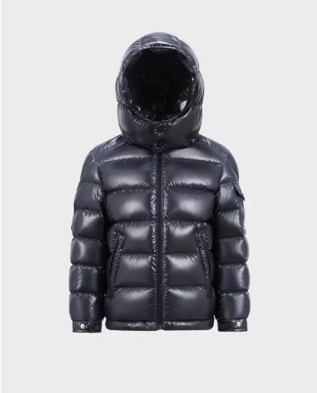 MONCLER KIDS темно-синя пухова куртка Maya