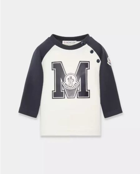 MONCLER KIDS Футболка з довгим рукавом і логотипом