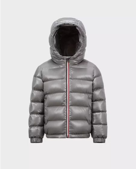 MONCLER KIDS Сірий пуховик Aubert