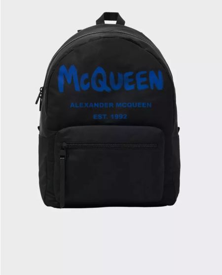 ALEXANDER MCQUEEN Чорний рюкзак з логотипом