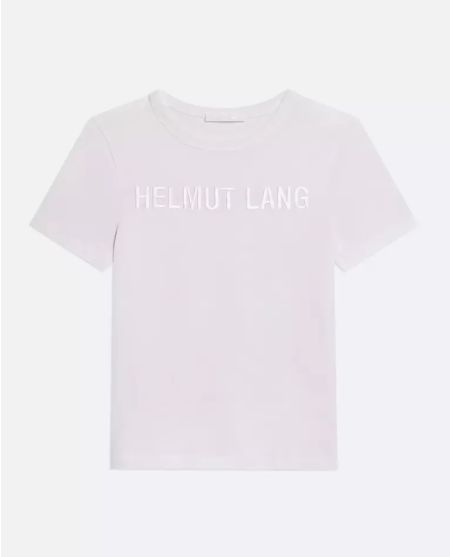 HELMUT LANG Біла футболка з логотипом