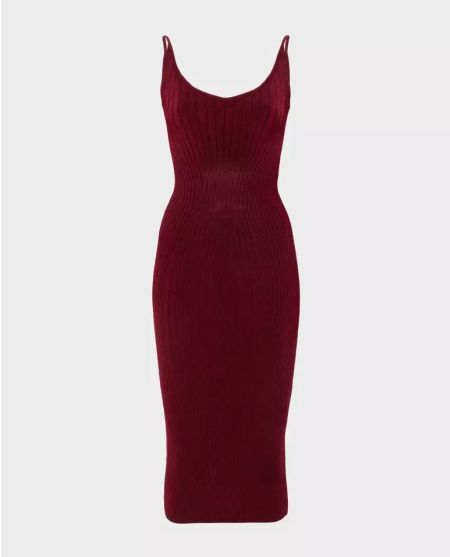 Сукня міді MUGLER Burgundy