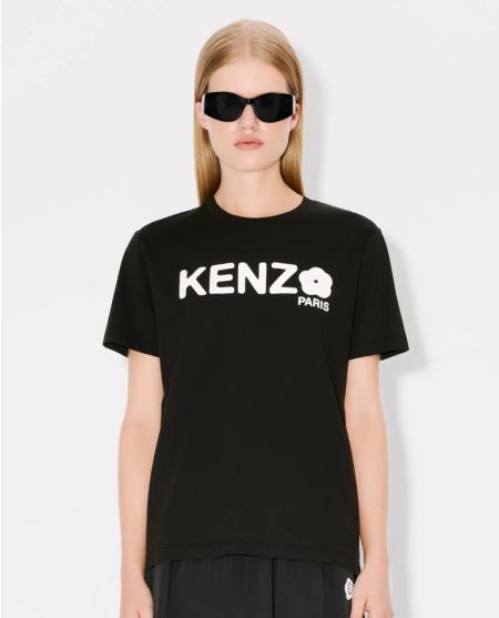 Чорна бавовняна футболка KENZO