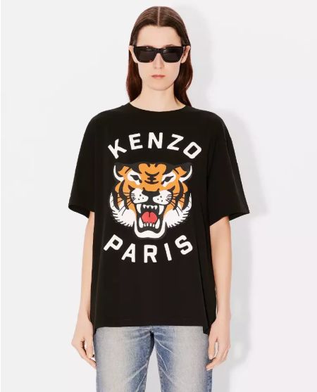 KENZO Чорна футболка Lucky Tiger