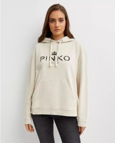 Толстовка з капюшоном PINKO Cream