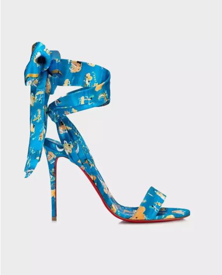 Сандалі на шпильці CHRISTIAN LOUBOUTIN Blue Du Desert - LIMITED EDITION