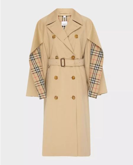 BURBERRY Бавовняний бежевий тренч Cotness