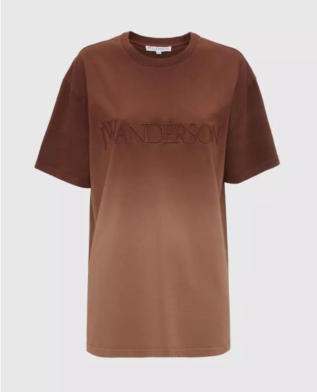 Футболка з логотипом JW ANDERSON Коричнева