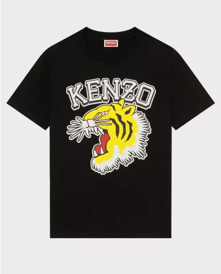 Футболка з принтом KENZO Black Varsity Jungle