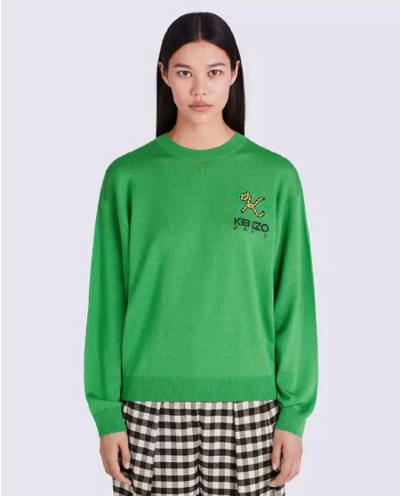 Светр з вовни з тигровим хвостом KENZO K