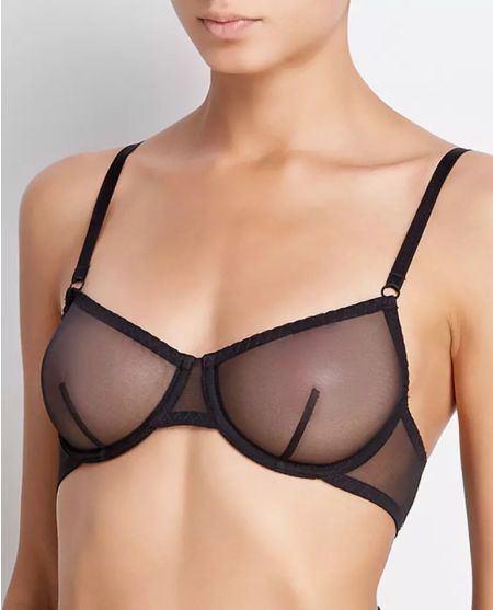 Бюстгальтер із сітки ZHILYOVA LINGERIE Black Ocean