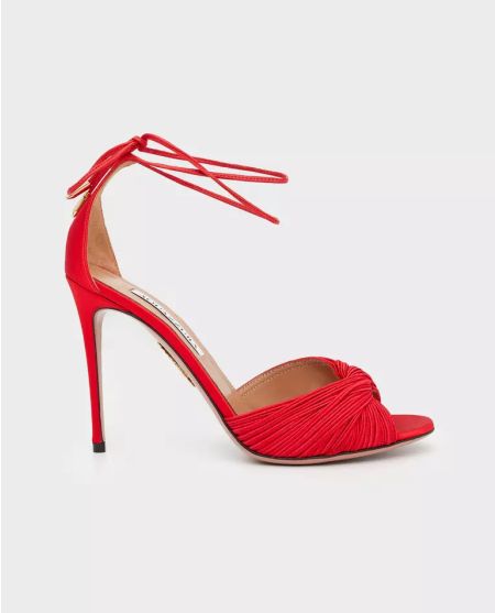 Босоніжки на шпильці 10,5 см AQUAZZURA Red Bellini Beauty