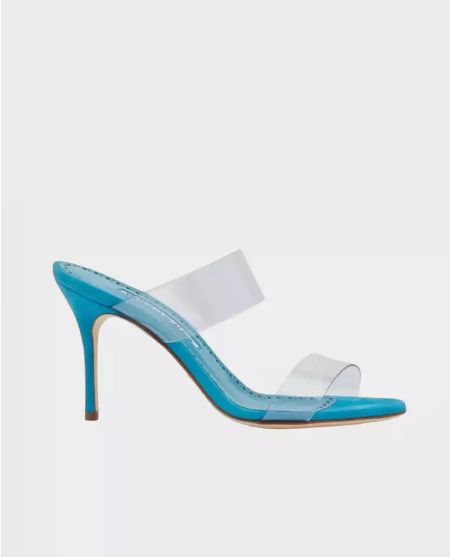 Шльопанці MANOLO BLAHNIK Blue Scolto