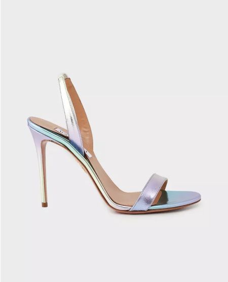 Сандалі на шпильці AQUAZZURA Iridescent So Nude