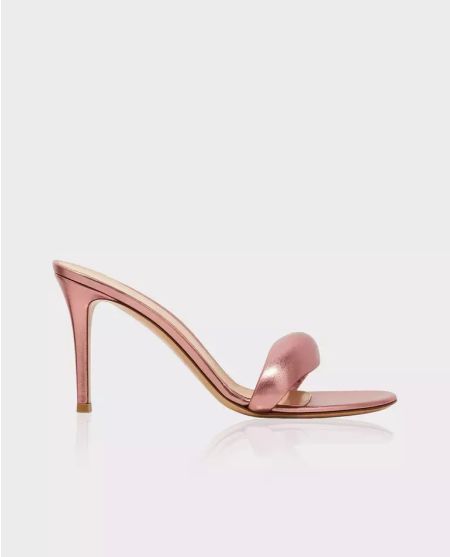 Мюлі на шпильці GIANVITO ROSSI Pink Bijoux