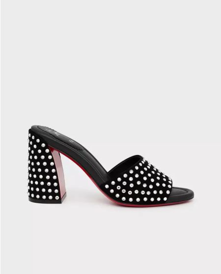 Велюрові мюлі CHRISTIAN LOUBOUTIN з кристалами Jane