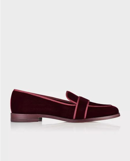 Мокасини AQUAZZURA Burgundy Martin