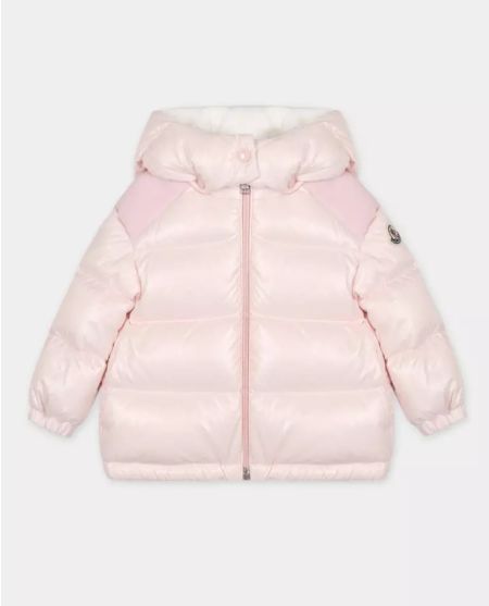 Пуховик MONCLER KIDS Рожева Валя 0-3 роки