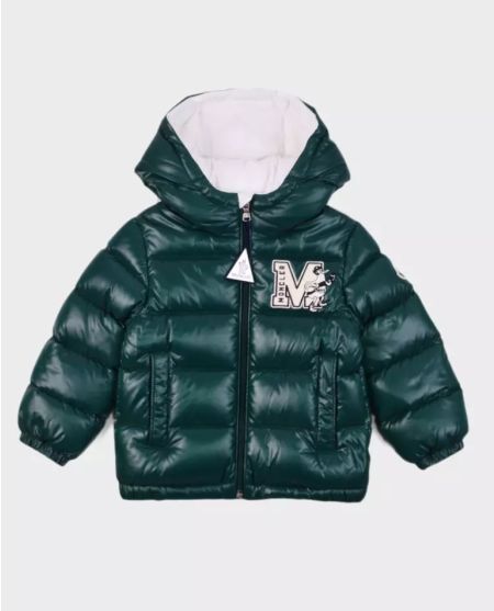 MONCLER KIDS Зелена куртка Arslan з логотипом 0-3 роки