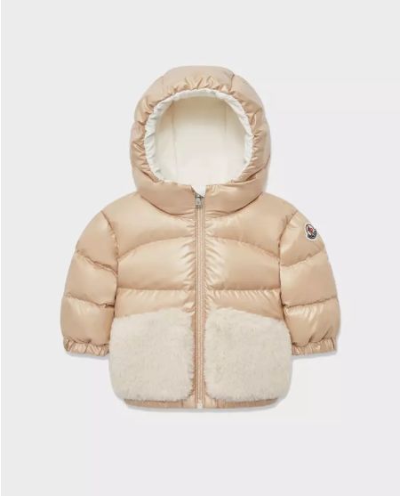 MONCLER KIDS Бежева пухова куртка Bluma