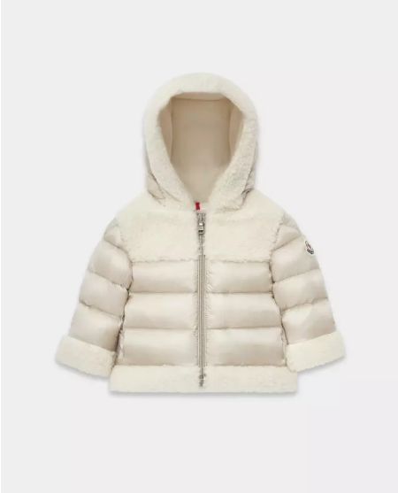 MONCLER KIDS Бежева пухова куртка Dofi