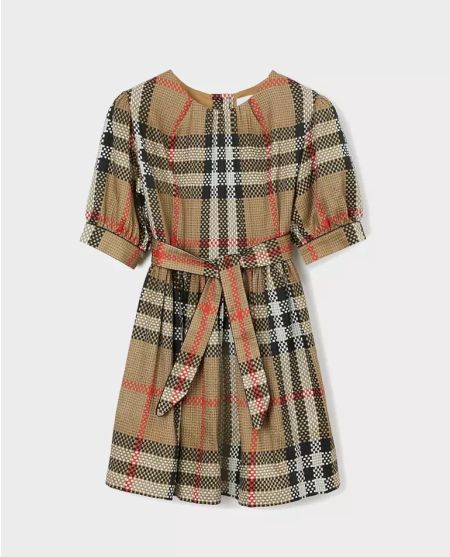 BURBERRY CHILDREN Шовкова сукня в клітинку 4-12 років