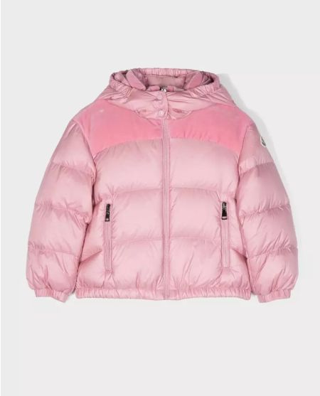 MONCLER KIDS Рожевий пуховик з начосом Isa 4-14 років