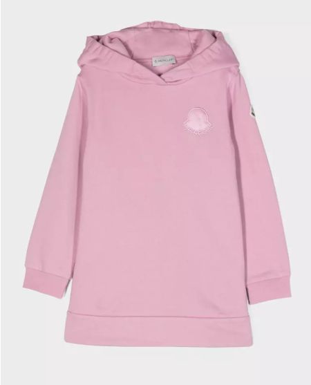 MONCLER KIDS Рожева сукня з капюшоном 4-10 років