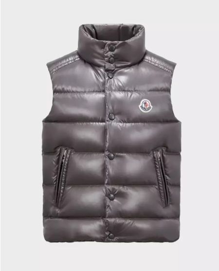 MONCLER KIDS Темно-синий пуховик с капюшоном Macaire 